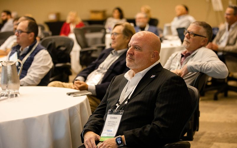 Attendees listening intently during an education session at the 2026 TRMA Fall Conference