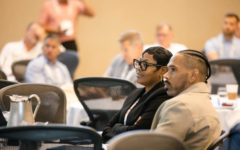 Comcast attendees engaged in a session at the 2026 TRMA Fall Conference